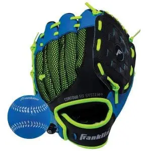 Franklin Synthetic Leather Baseball Glove - Ready To Play Glove with Ball