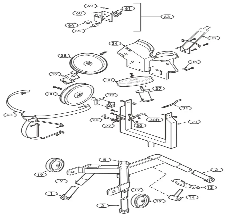 Hack attack pitching machine parts