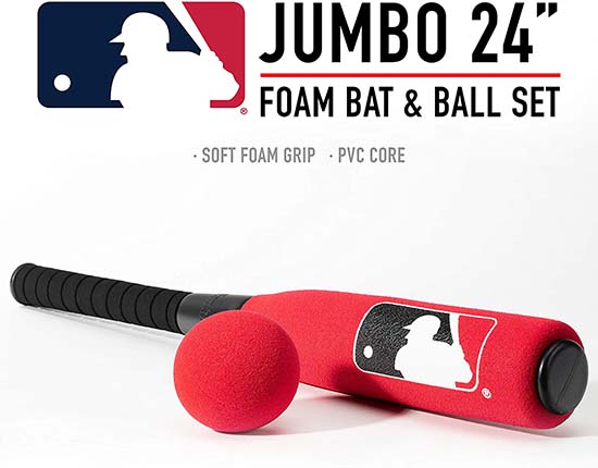 Franklin Sports MLB Oversized Foam Baseball Bat and Ball Set