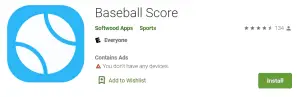 Baseball Score App