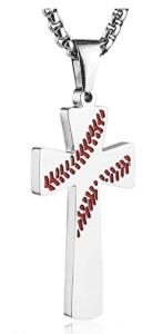 HZMAN Baseball Cross Pendant